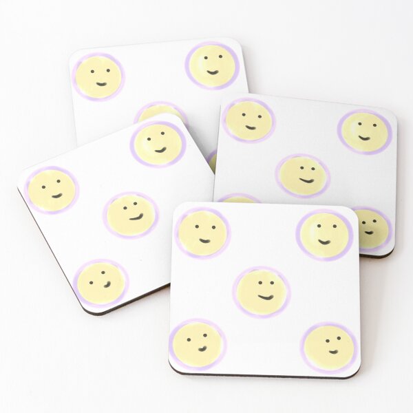 Item preview, smiley faces (lavender & yellow) designed and sold by alice-101.