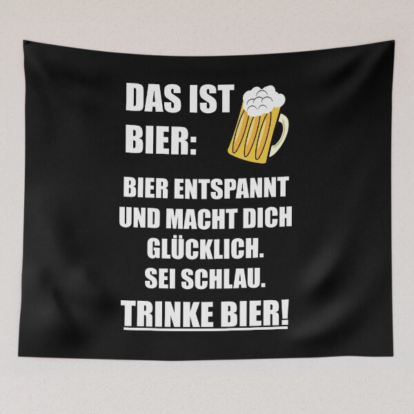 Artikelvorschau, Bier Entspannt Und Macht Glücklich Spruch entworfen und verkauft von Argentini.