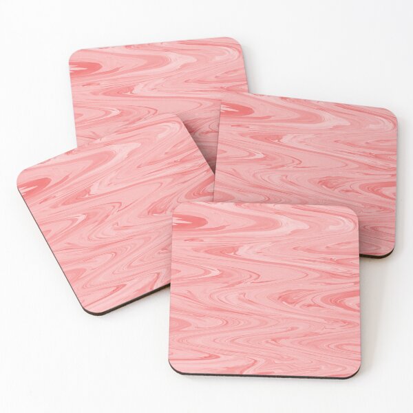 Item preview, Peach Pink Wave Fluid Art Abstract  designed and sold by KavimaCreatives.