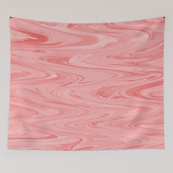 Item preview, Peach Pink Wave Fluid Art Abstract  designed and sold by KavimaCreatives.