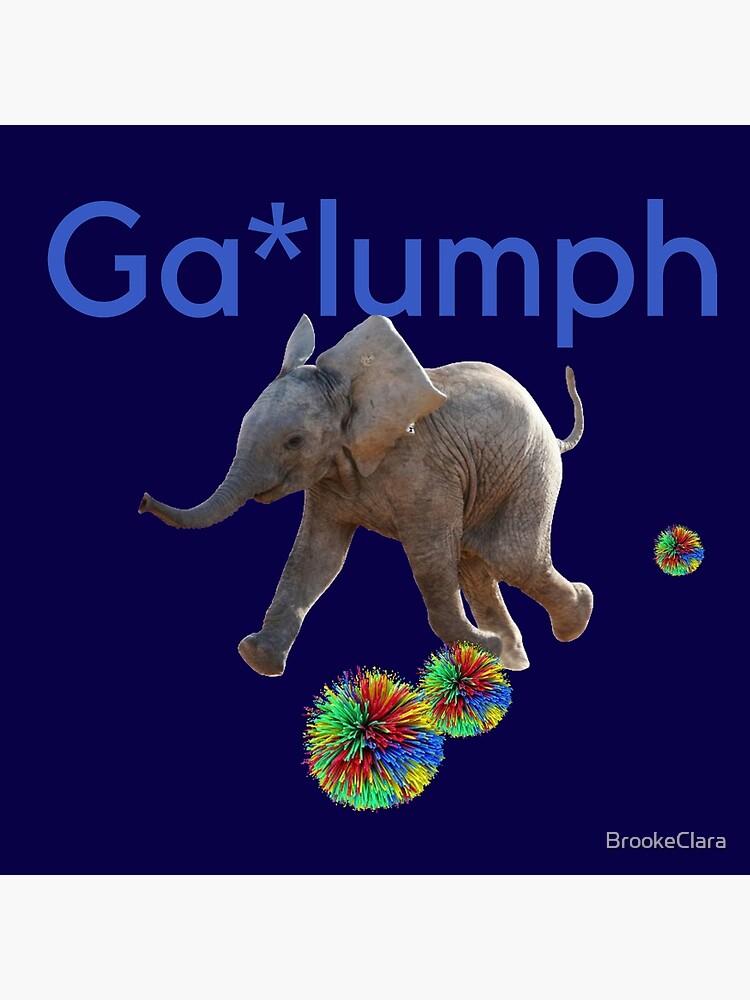 Galumph, baby elephant string theory | Art Board Print