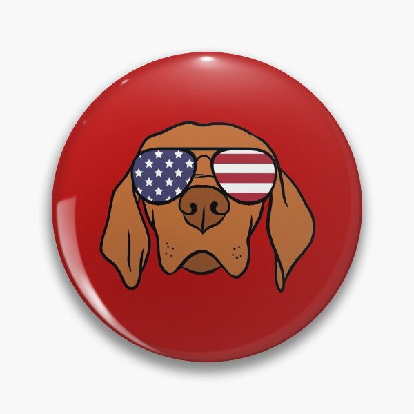 Item preview, Vizsla Dog with American Flag Sunglasses designed and sold by EstelleStar.