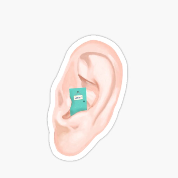 Ear Life Stickers Redbubble