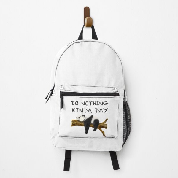 Item preview, Do nothing kinda day - Lazy panda (beige background) designed and sold by DesignTreasure.