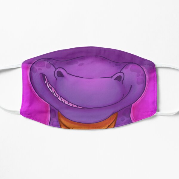 Purple dragon mask Flat Mask