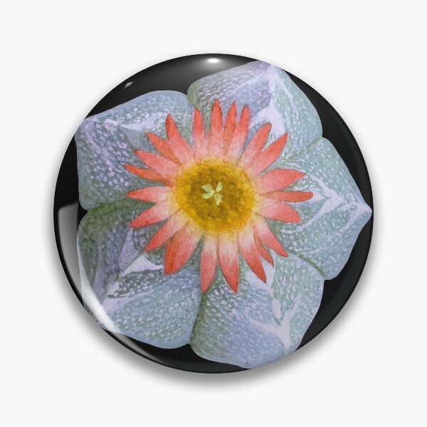 Item preview, Watercolor hand painted blue blossom cactus designed and sold by sleeperr.