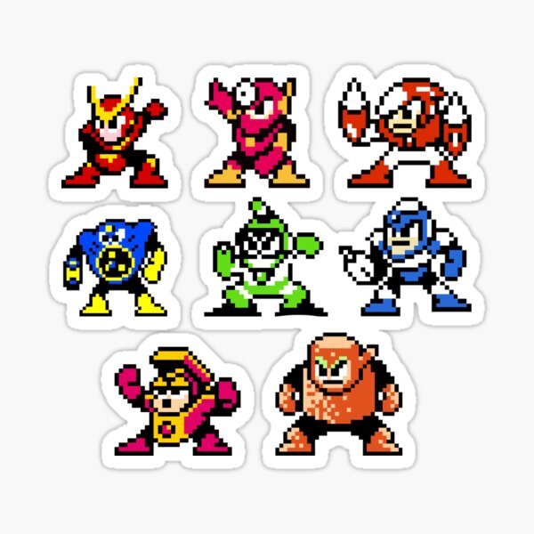 Mega Man 2 Stickers for Sale | Redbubble