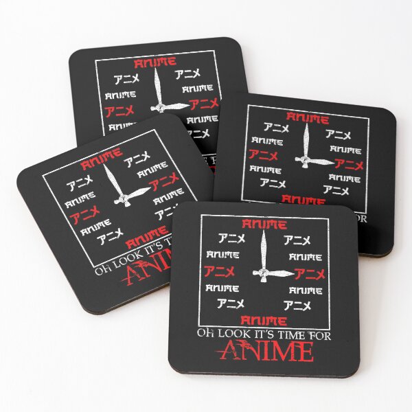 Item preview, Funny Oh Look It's Time For Anime Kawaii Clock designed and sold by perfectpresents.