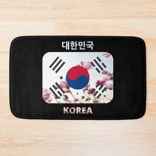 Item preview, Korean flag with cosmos flower theme designed and sold by K-LetterCo.