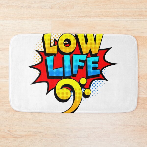 Item preview, Funny Music design | Low Life Clef design | Clef Guitar gift print designed and sold by Lisbob.