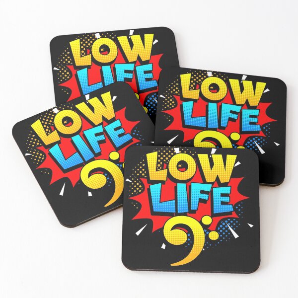 Item preview, Funny Music design | Low Life Clef design | Clef Guitar gift print designed and sold by Lisbob.