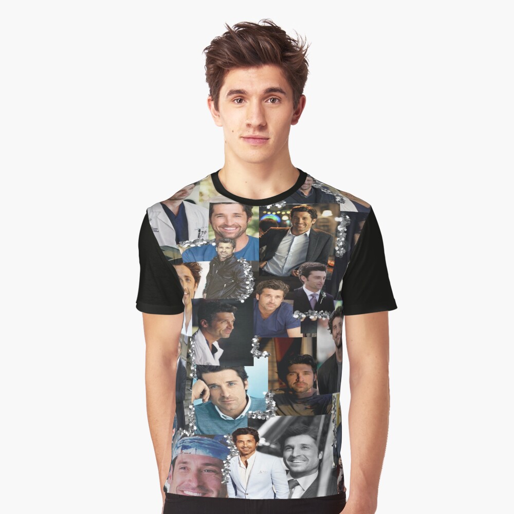 Derek Shepherd Collage Graphic T-Shirt