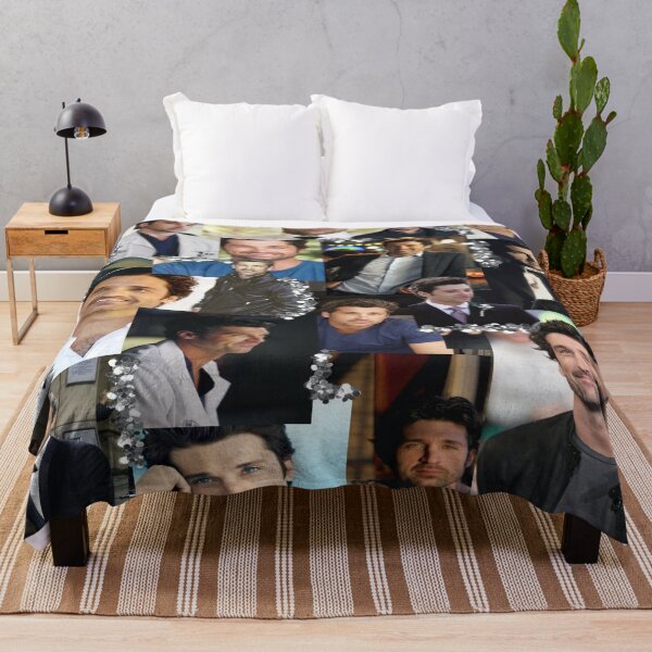 Derek Shepherd Collage Throw Blanket