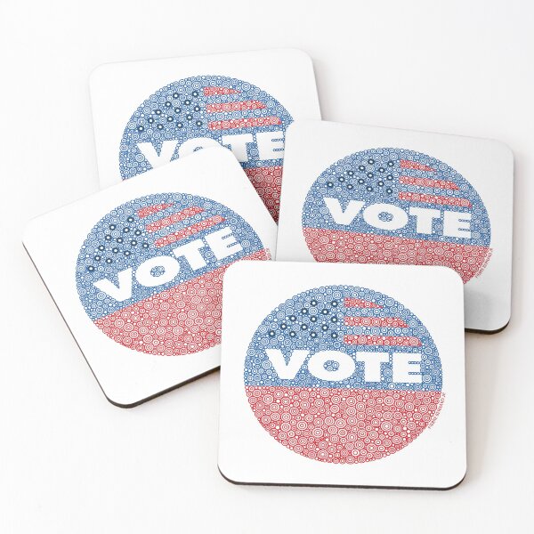 Item preview, “VOTE”  Circle Design Flag designed and sold by Pierre Bernard Jr.