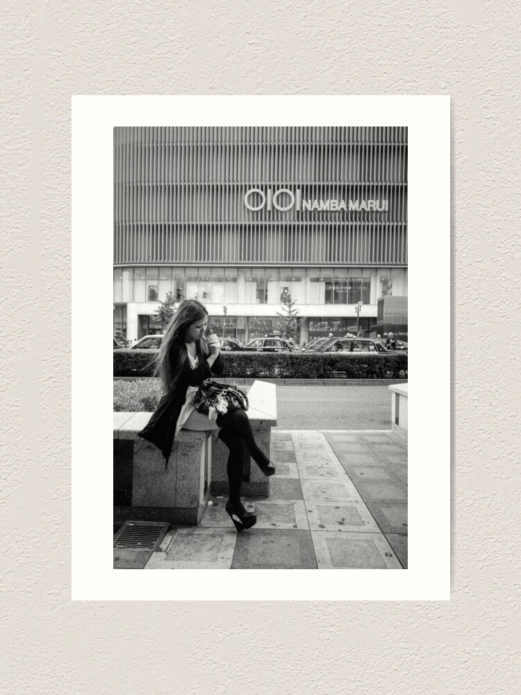 Alternate view of Smoking Girl Art Print