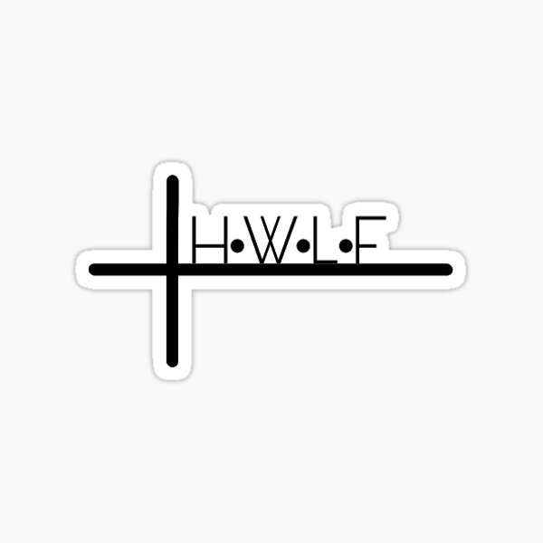 "H. W. L. F. sticker" Sticker by arianaaaberger Redbubble