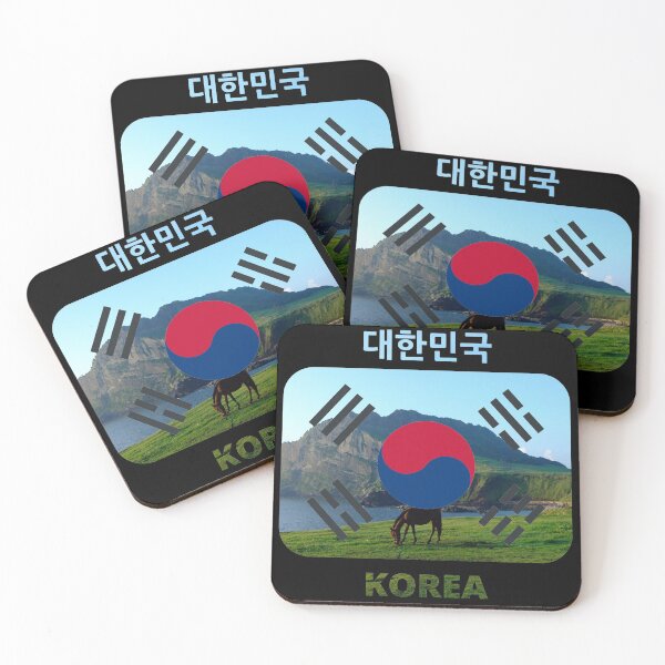 Item preview, Korean flag with Jeju Island theme  designed and sold by K-LetterCo.