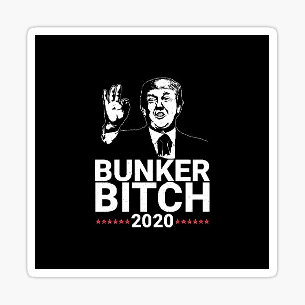 Vista previa del artículo con la obra «Bunker Bitch Presidente Trump», diseñado y vendido por wrestletoys.
