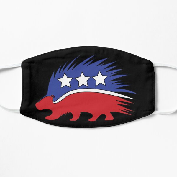 Libertarian Porcupine-Large Decal Flat Mask
