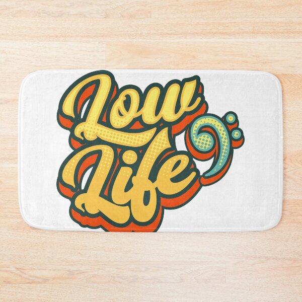 Item preview, Funny Music design | Low Life Clef design | Clef Guitar gift print designed and sold by Lisbob.