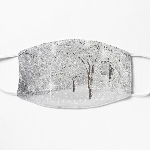 Sparkly Winter Landscape Flat Mask