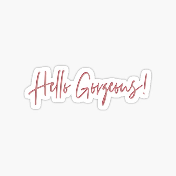 "Hello Sticker by mjweiks Redbubble