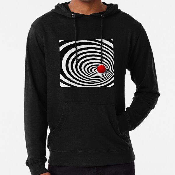 Time Tunnel Op Art Lightweight Hoodie