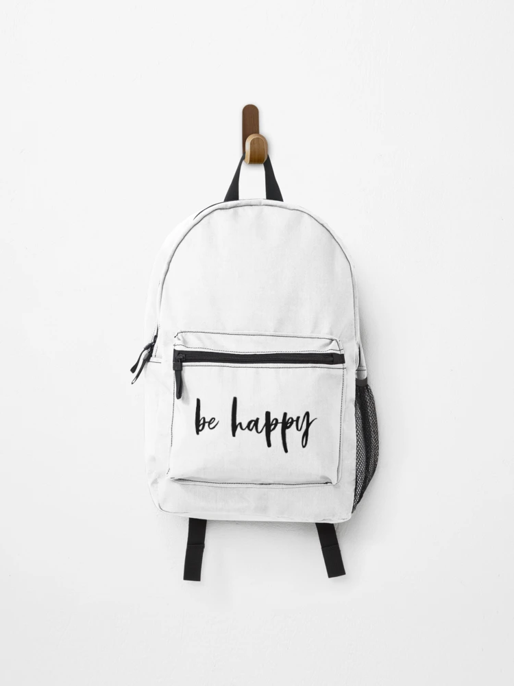 Thumbnail 1 of 3, Backpack, Be Happy - Modern Script Lettering designed and sold by CarlosAlberto.