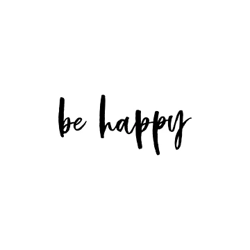 Artwork thumbnail, Be Happy - Modern Script Lettering by CarlosAlberto