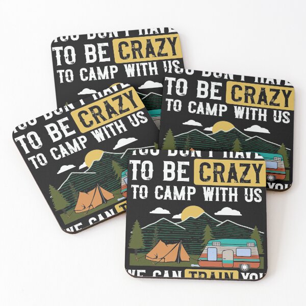 Item preview, Funny Camping Lover Crazy Camping Joke Gift Design Idea des design designed and sold by Lisbob.