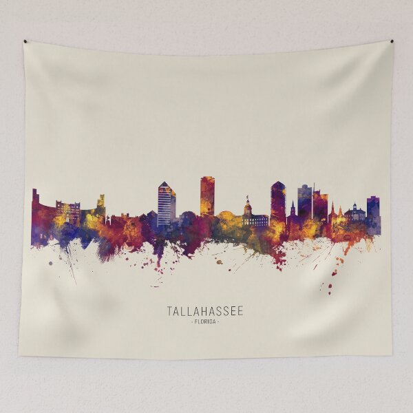 Item preview, Tallahassee Florida Skyline designed and sold by ArtPrints.
