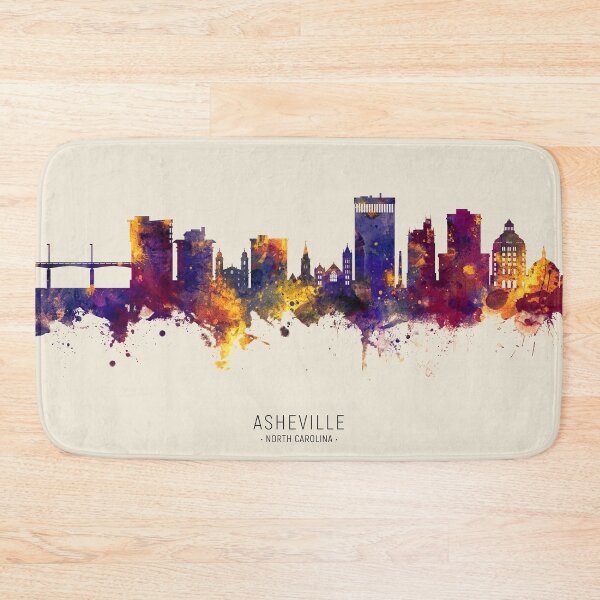 Item preview, Asheville North Carolina Skyline designed and sold by ArtPrints.