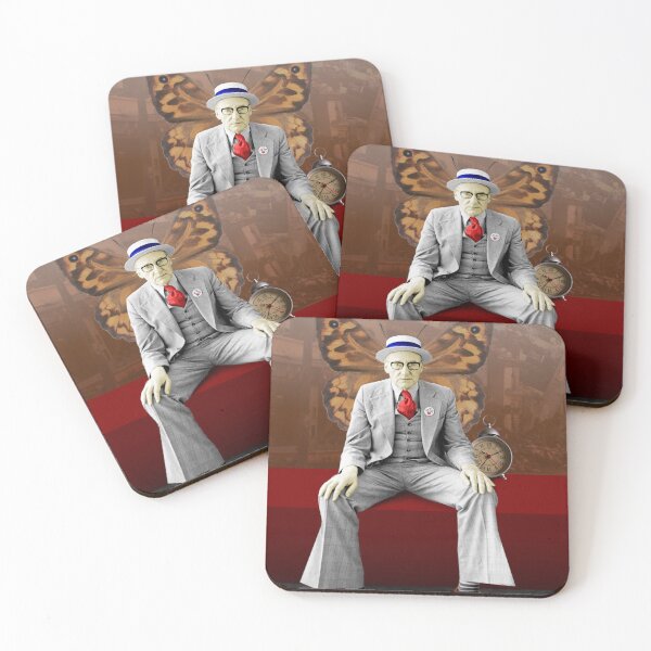 Item preview, William Burroughs with Butterfly Wings, Clown Shoes, Alarm Clock and Moon designed and sold by KALEIDOSCOPE UK.