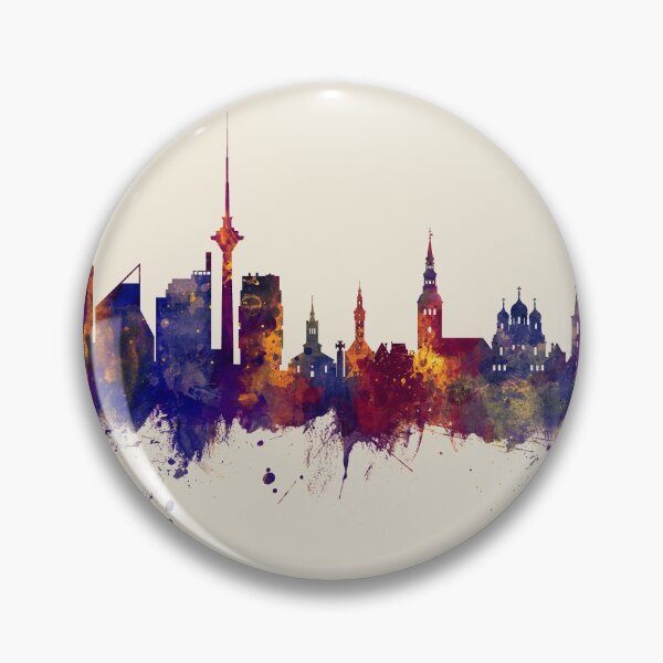 Item preview, Tallinn Estonia Skyline designed and sold by ArtPrints.