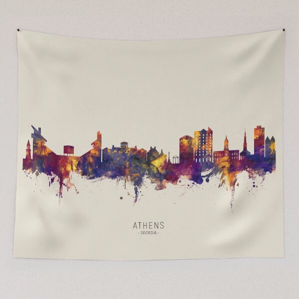 Item preview, Athens Georgia Skyline designed and sold by ArtPrints.