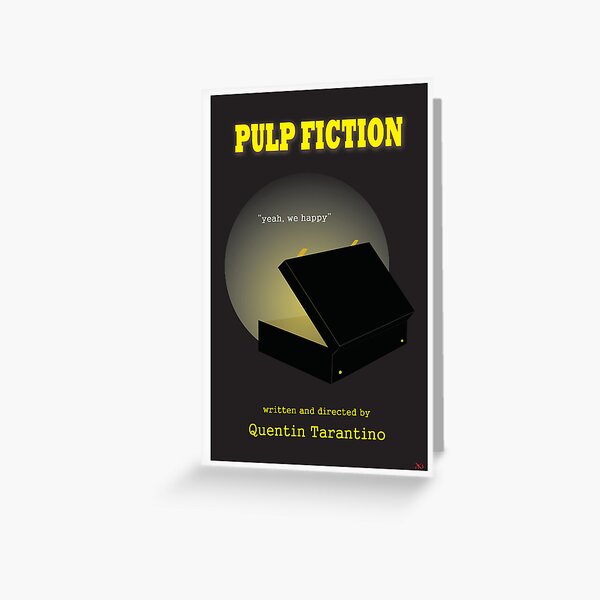 Pulp Fiction Minimalist Movie Poster Greeting Card