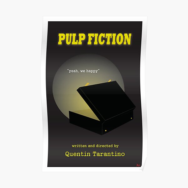 Pulp Fiction Minimalist Movie Poster Poster