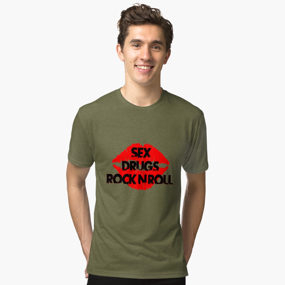 Sex Drugs Rock N Roll Music T Shirt Design