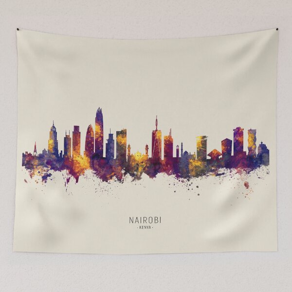 Item preview, Nairobi Kenya Skyline designed and sold by ArtPrints.