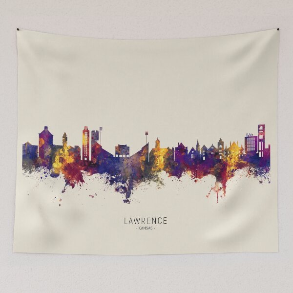 Item preview, Lawrence Kansas Skyline designed and sold by ArtPrints.