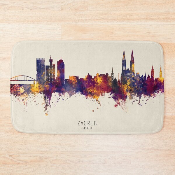 Item preview, Zagreb Croatia Skyline designed and sold by ArtPrints.