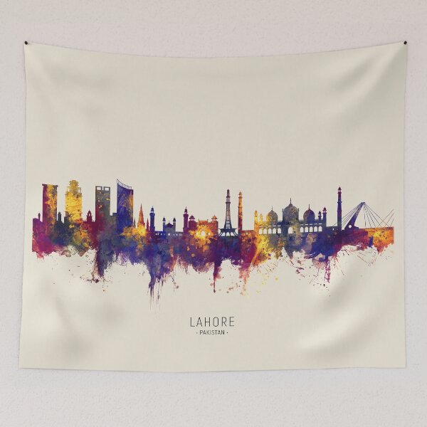 Item preview, Lahore Pakistan Skyline designed and sold by ArtPrints.