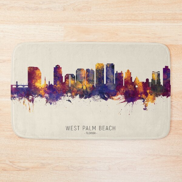 Item preview, West Palm Beach Florida Skyline designed and sold by ArtPrints.