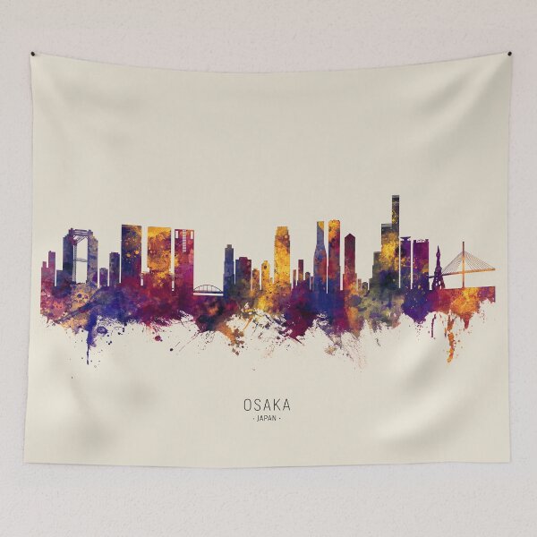 Item preview, Osaka Japan Skyline designed and sold by ArtPrints.