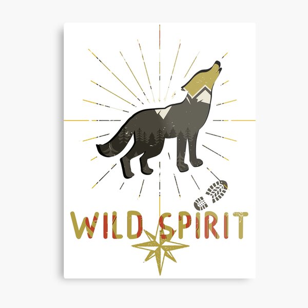 Wild Spirit - Freier Geist - Natur Liebhaber Metallbild