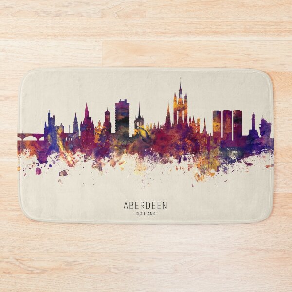 Item preview, Aberdeen Scotland Skyline designed and sold by ArtPrints.