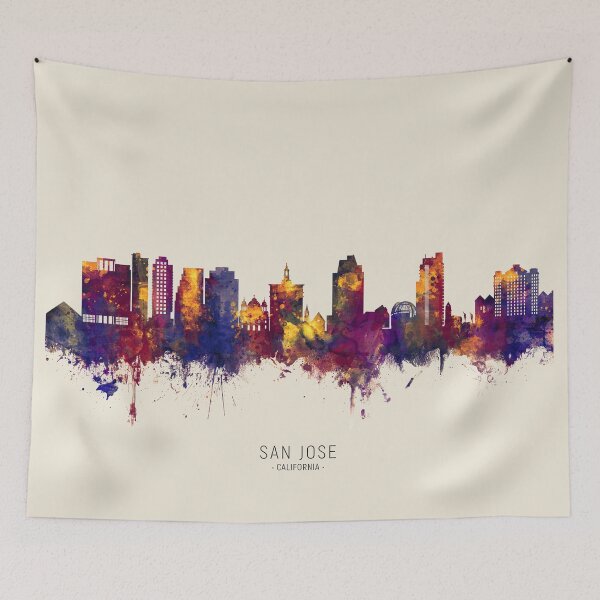 Item preview, San Jose California Skyline designed and sold by ArtPrints.