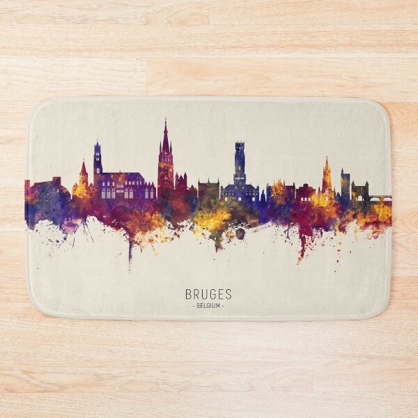 Item preview, Bruges Belgium Skyline designed and sold by ArtPrints.