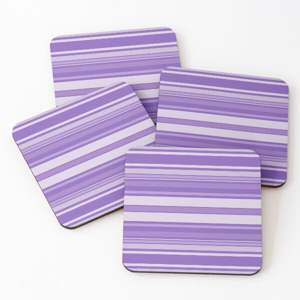 Item preview, Lilac Lovers Horizontal Balanced Stripes designed and sold by weirdAffect.