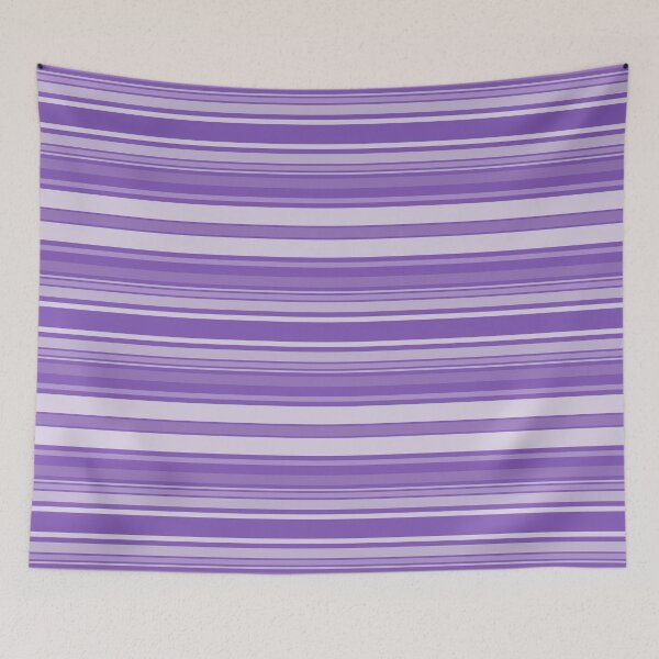 Item preview, Lilac Lovers Horizontal Balanced Stripes designed and sold by weirdAffect.